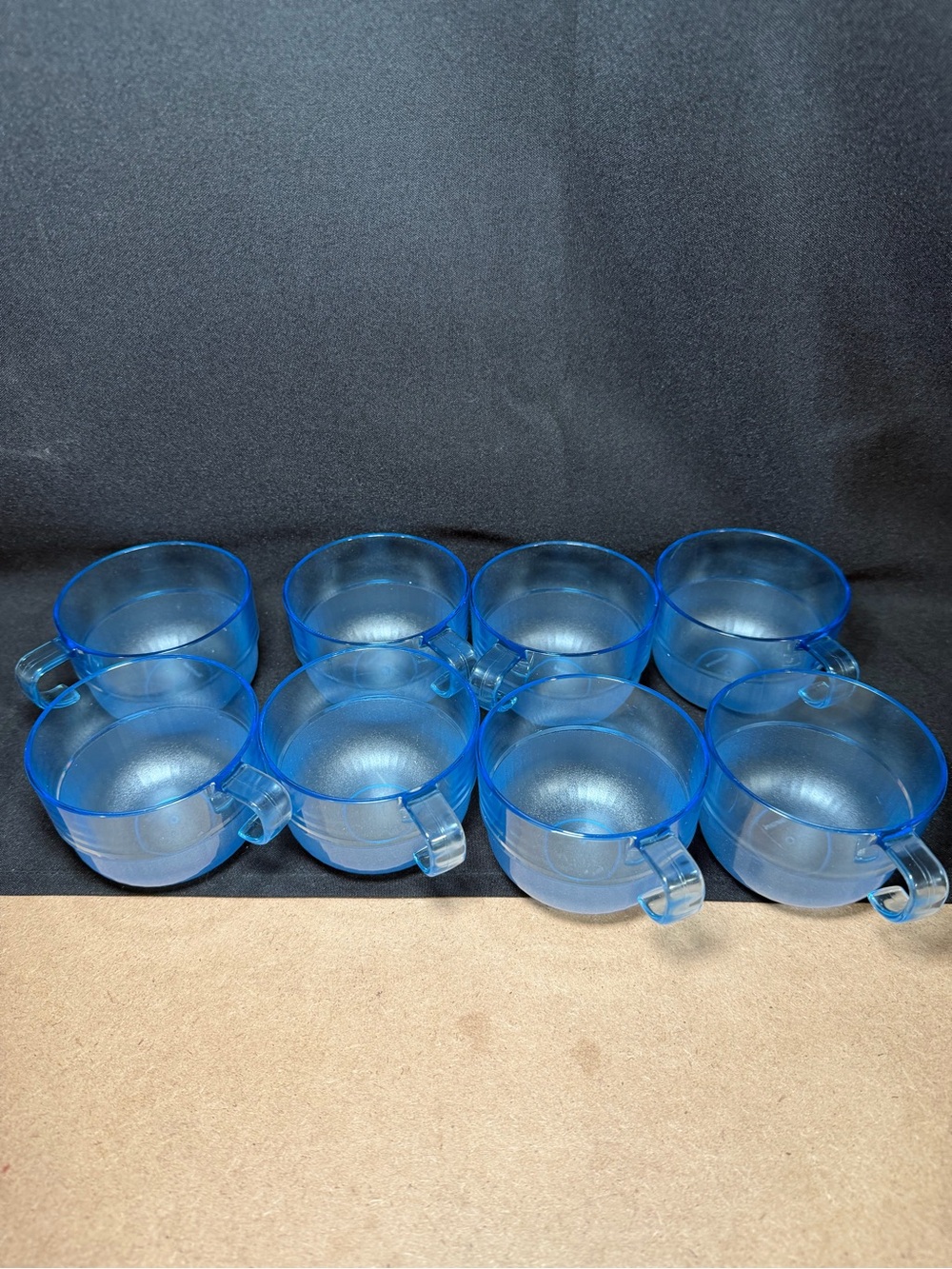 Tupperware watercolor blue punch cups set of 8